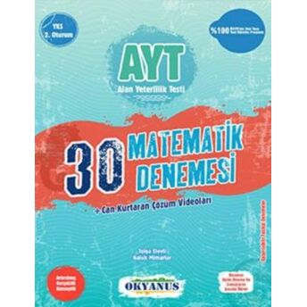 Okyanus Ayt 30 Matematik Denemesi (Yeni) Tolga Elevli - Haluk Mimarlar