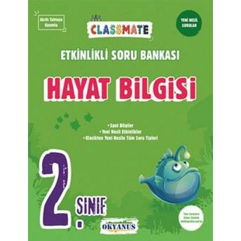 Okyanus Yayınları 2. Sınıf Hayat Bilgisi Classmate Etkinlikli Soru Bankası Komisyon