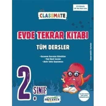 Okyanus Yayınları 2. Sınıf Tüm Dersler Classmate Evde Tekrar Kitabı Komisyon