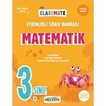 Okyanus Yayınları 3. Sınıf Matematik Classmate Etkinlikli Soru Bankası Komisyon