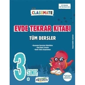 Okyanus Yayınları 3. Sınıf Tüm Dersler Classmate Evde Tekrar Kitabı Komisyon