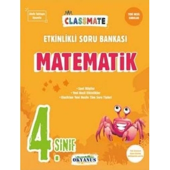 Okyanus Yayınları 4. Sınıf Matematik Classmate Etkinlikli Soru Bankası Komisyon