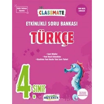 Okyanus Yayınları 4. Sınıf Türkçe Classmate Etkinlikli Soru Bankası Komisyon