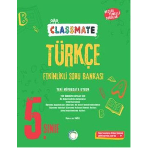 Okyanus Yayınları 5. Sınıf Türkçe Classmate Etkinlikli Soru Bankası Ramazan Dağlı