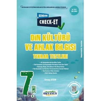 Okyanus Yayınları 7. Sınıf Kendini Check - Et Din Kültürü Ve Ahlak Bilgisi Tekrar Testleri Komisyon