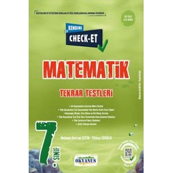 Okyanus Yayınları 7. Sınıf Kendini Check - Et Matematik Tekrar Testleri Komisyon