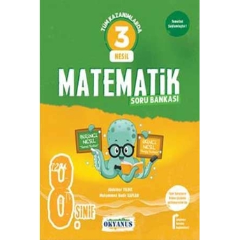 Okyanus Yayınları 8. Sınıf 3 Nesil Matematik Soru Bankası Muhammed Nadir Kaplan