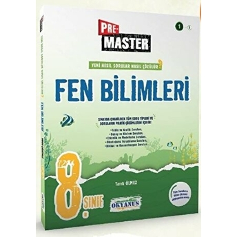 Okyanus Yayınları 8. Sınıf Fen Bilimleri Pre-Master Soru Bankası Tarık Ölmez