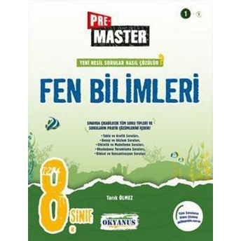 Okyanus Yayınları 8. Sınıf Fen Bilimleri Premaster Soru Bankası Tarık Ölmez