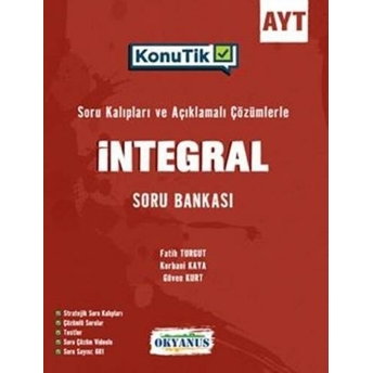 Okyanus Yayınları Ayt Konutik Integral Soru Bankası Kurbani Kaya