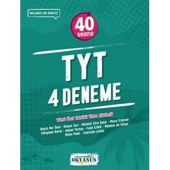 Okyanus Yayınları Tyt 40 Seans 4 Lü Deneme Komisyon