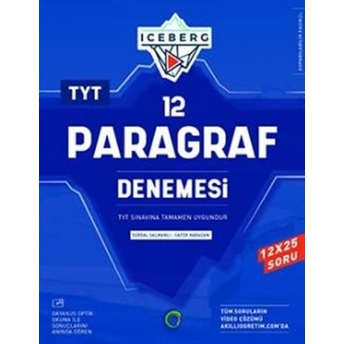 Okyanus Yayınları Tyt Paragraf Iceberg 12 Deneme Cafer Karaçam