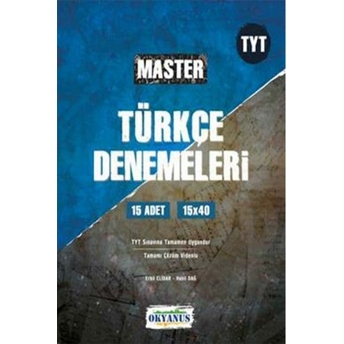 Okyanus Yayınları Tyt Türkçe Master 15 Deneme Komisyon