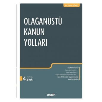 Olağanüstü Kanun Yolları Erhan Günay