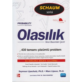 Olasılık - Probability / Schaum Serisi Seymour Lipschutz