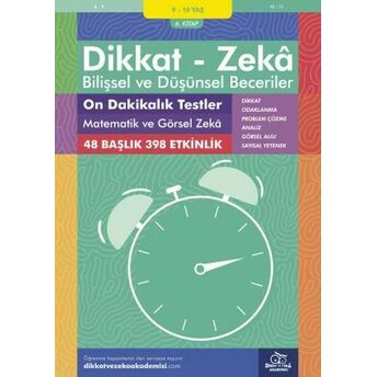 On Dakikalık Testler - Matematik Ve Görsel Zeka (9 - 10 Yaş) - Dikkat Zeka Michellejoy Hughes