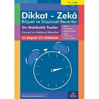 On Dakikalık Testler - Uzaysal Ve Mekansal Beceriler (10 - 11 Yaş) - Dikkat Zeka Lynn Adams