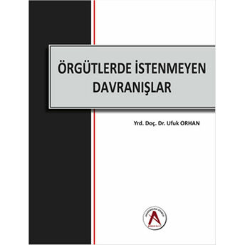 Örgütlerde Istenmeyen Davranışlar Ufuk Orhan