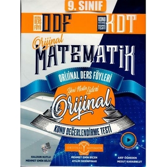 Orijinal Yayınları 9. Sınıf Matematik Odf Kdt Seti Atılım Derinpınar