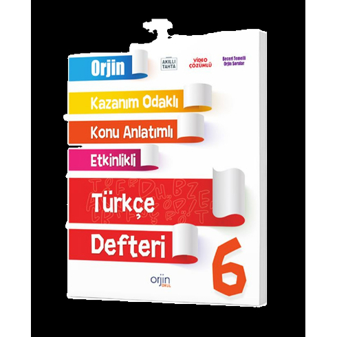 Orjin 6. Sınıf Türkçe Akıllı Defter Komisyon