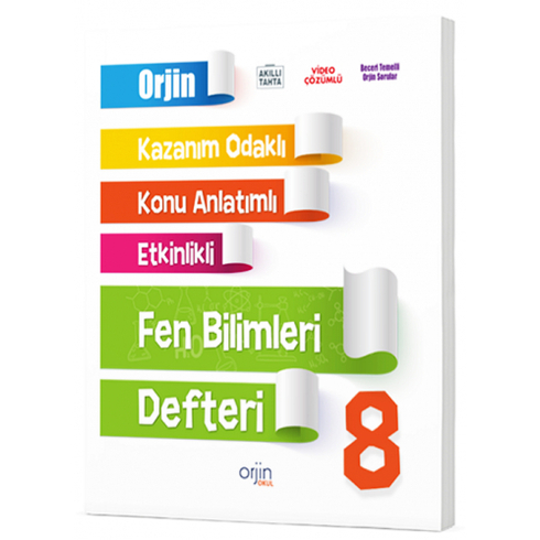 Orjin 8. Sınıf Fen Bilimleri Akıllı Defter