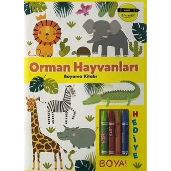 Orman Hayvanları Boyama Kitabı - Minik Ressamlar Kolektif