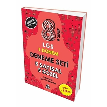 Örnek Akademi 8. Sınıf Lgs 1. Dönem 5 Sayısal 5 Sözel Deneme Seti 2020-Yeni