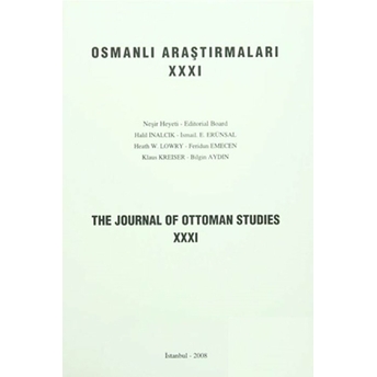 Osmanlı Araştırmaları - The Journal Of Ottoman Studies Sayı: 31 Kolektif