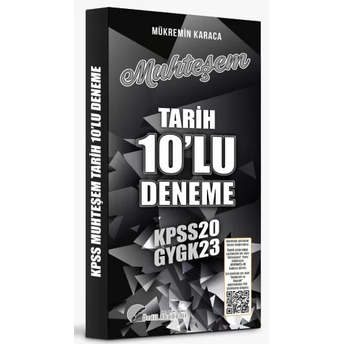 Özdil Akademi 2023 Kpss Tarih 10 Deneme Pdf Çözümlü Mükremin Karaca