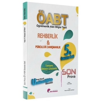 Özdil Akademi Öabt Rehberlik Ve Psikolojik Danışmanlık Son Prova 5 Deneme Çözümlü Hasan Hüseyin Çetinay