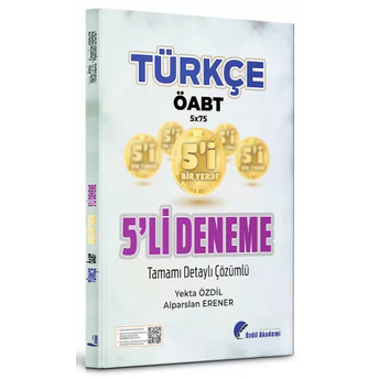 Özdil Akademi Öabt Türkçe Öğretmenliği 5 Li Deneme Çözümlü Yekta Özdil