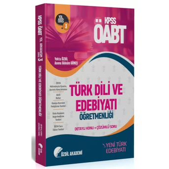 Özdil Akademi Yayınları Öabt Türk Dili Ve Edebiyatı 3. Kitap Yeni Türk Edebiyatı Konu Anlatımlı Soru Bankası Yekta Özdil