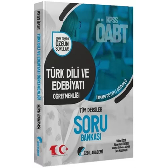 Özdil Akademi Yayınları Öabt Türk Dili Ve Edebiyatı Öğretmenliği Soru Bankası Çözümlü Yekta Özdil