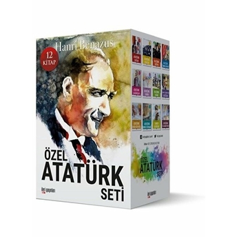 Özel Atatürk Seti (12 Kitap Takım) Hanri Benazus