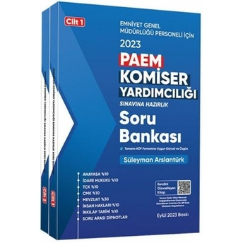 Paem Komiser Yardımcılığı Sınavına Hazırlık Soru Bankası Seti 2 Cilt 2023 Süleyman Arslantürk