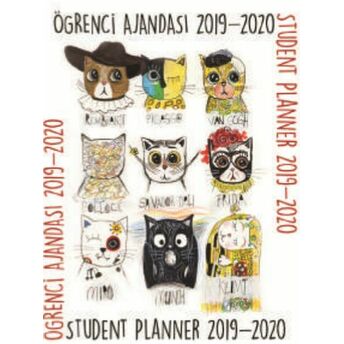 Painter Cats Student Planner 2019-2020 Öğrenci Ajandası