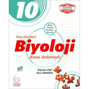 Palme 10.Sınıf Fen Liseleri Biyoloji Konu Anlatımlı (Yeni) Banu Karaağaç