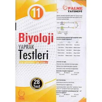 Palme 11. Sınıf Biyoloji Yaprak Test (Yeni) Bilgehan Peri - Banu Karaağaç