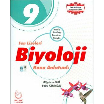 Palme 9.Sınıf Fen Liseleri Biyoloji Konu Anlatımlı (Yeni) Banu Karaağaç