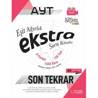 Palme Ayt Eşit Ağırlık Ekstra Soru Kitabı Son Tekrar Komisyon