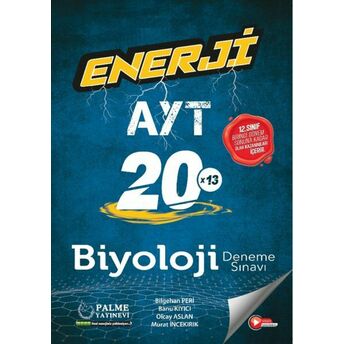 Palme Enerji Ayt Biyoloji 20 Deneme Sınavı