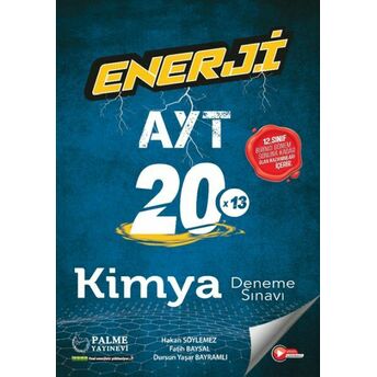 Palme Enerji Ayt Kimya 20 Deneme Sınavı