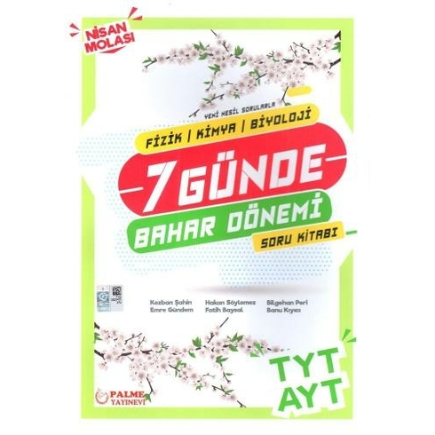 Palme Tyt Ayt 7 Günde Bahar Dönemi Soru Bankası