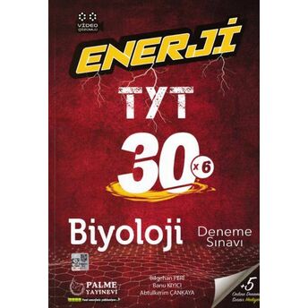 Palme Tyt Biyoloji Enerji 30 Deneme Sınavı Bilgehan Peri Banu Kıyıcı