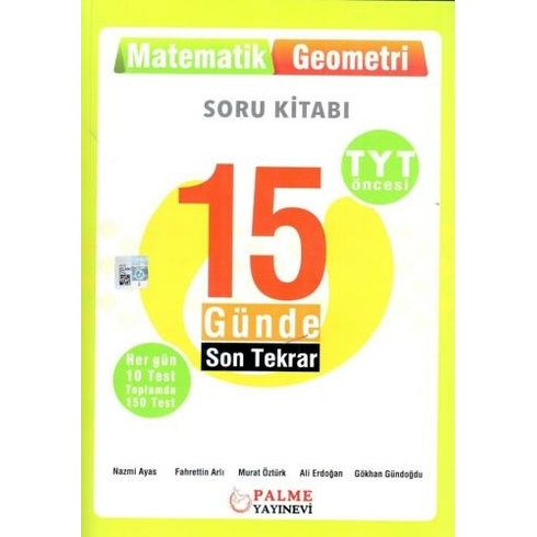 Palme Tyt Öncesi Matematik Geometri 15 Günde Son Tekrar Soru Kitabı