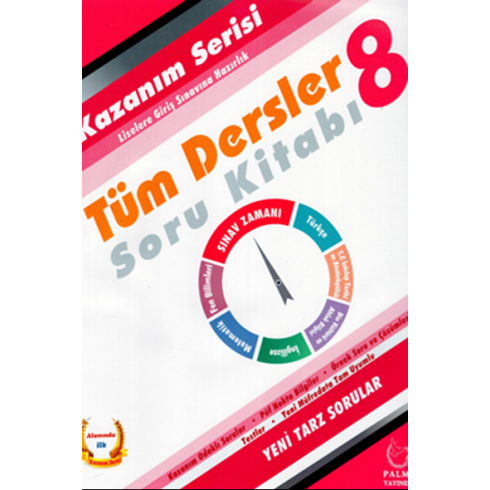 Palme Yayıncılık 8. Sınıf Tüm Dersler Soru Kitabı Kazanım Serisi