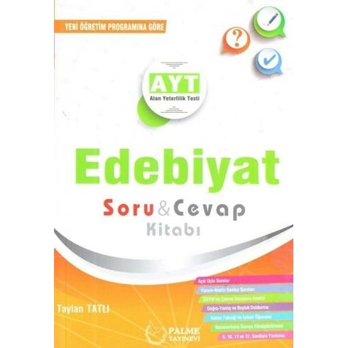 Palme Yayıncılık Ayt Edebiyat Soru Cevap Kitabı