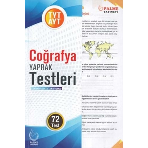 Palme Yayıncılık Yaprak Test Yks Tyt Ayt Coğrafya