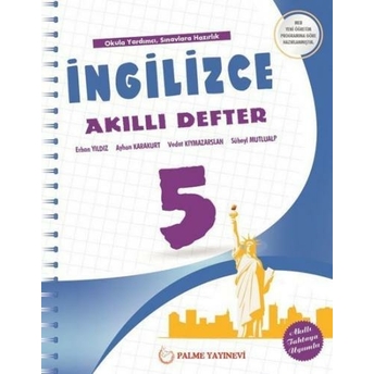 Palme Yayınları 5. Sınıf Ingilizce Akıllı Defter Erhan Yıldız