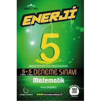 Palme Yayınları 5. Sınıf Matematik Enerji 5 5 Deneme Sınavı Yunus Şaşıoğlu